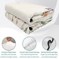 thumbnail image 4 of King Quilt Set 96''x106'', Summer Floral Botanical Lightweight Summer Bedspread Coverlet Set with 2 Pillow Shams, Spring Botanical Vintage Breathable All Season Quilt Bedding for Bedroom/Guest Room, 4 of 9