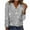 Gray, variant on Nfurl Party Tops for Women Elegant Long Sleeve V Neck Sequin Shirts Dressy Shiny Cocktail Night Out Evening Club Wear Clothes Sparkly Top Red XL