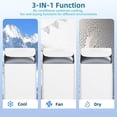 thumbnail image 5 of Takywep 14000 BTU Portable Air Conditioner with Cooling, Dehumidifying & Fan, White, For Home & Office, 5 of 7