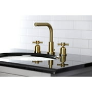 Kingston Brass Concord 8 in. Widespread Bathroom Faucet Brushed Brass Brushed