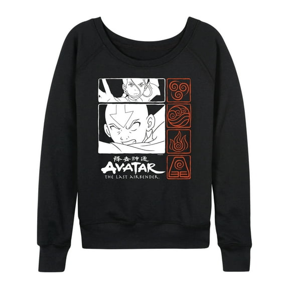 Avatar - The Last Airbender - Grid - Women's Lightweight French Terry Long Sleeve Shirt