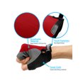 thumbnail image 3 of GEARONIC TM Ciclismo Hombres Mujeres Bicicleta de montaña Medio dedo Almohadilla de gel Antideslizante Absorbe los golpes Transpirable Ciclismo Ciclismo Guantes deportivos al aire libre - Rojo M Inevent SH1106-121, 3 of 5