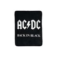 thumbnail image 1 of ACDC Back In Black Throw Album Cover Blanket, 1 of 2