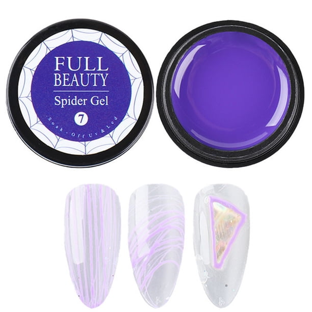 Gel transparente para uñas, esculpidor, para decoración de uñas, esmalte de araña, 6 ml, para pintar telarañas, dibujo de alambre, bolígrafo.