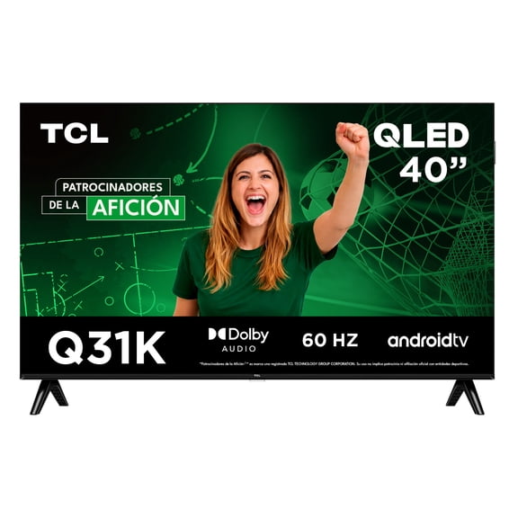 TV TCL Pantalla 40 Pulgadas QLED Smart Google TV 40Q31K
