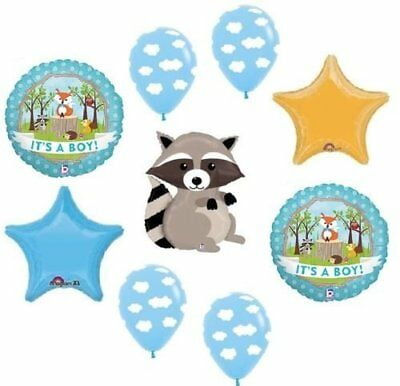 Fox Woodland Animals Welcome Little One Baby Shower (2) 18" Party Mylar Balloons - C312GUYPBRX
