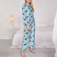 thumbnail image 3 of Balery German Shepherd Dog Conjunto de Pijama con Estampado para Mujer, Conjunto de Dos Piezas con Manga Larga, Ropa de Dormir Suave con Bolsillos, Pijamas Cómodos-Large, 3 of 7