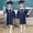 2-NY1, variant on Unisex Shiny Graduation two Pcs Graduation Dress Solid Color Coat Long Gown with Hat cap and gown 2025 for Boys 3-4 Years