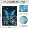 thumbnail image 3 of Diamond Art Kits for Adults - 5d Blue Butterfly Daisies Garden Diamond Painting for Adults, Diamond Art for Adults Beginners, Diamond Painting Kits for Adults for Home Wall Decor, 3 of 7