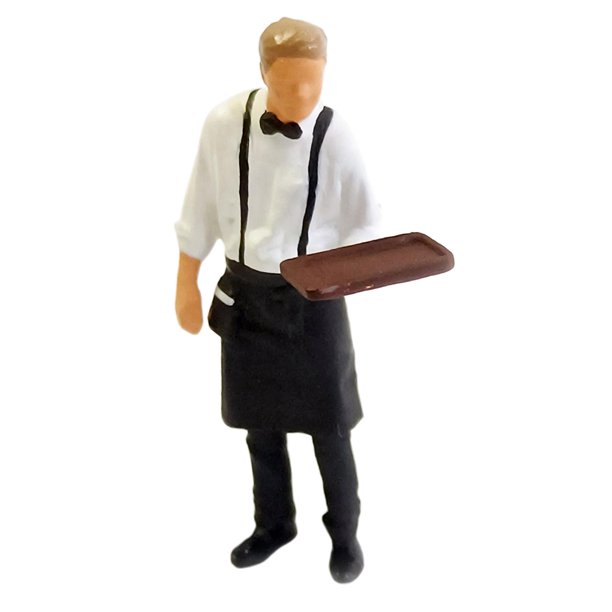 1:64 personas camarero mujer hombre diseño juguete coleccionables Camarero blanco Zulema Figuras de muñecas en miniatura