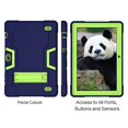 thumbnail image 4 of Mignova pour Vankyo Matrixpad z4/Z4 Pro Étui, Hybride Antichoc Anti-Chute Armure Robuste avec Béquille Intégrée Étui de Protection Complet pour Tablette Vankyo Matrixpad z4/Z4 Pro 10 Pouces (Bleu Marine/vert), 4 of 7