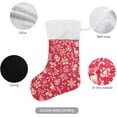 thumbnail image 5 of SKYSONIC Christmas Stocking Personalized Christmas Red Large Candy Stocking Hanging Gift Xmas Stockings Decoration 1 PC for Family Holiday Party Ornaments Decor Fireplace, 5 of 7