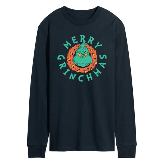 Dr. Seuss The Grinch - Christmas - Merry Grinchmas - Men's Long Sleeve T-Shirt