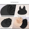 thumbnail image 4 of Guardurnaity Gorra deportiva plegable para mujer con protección solar, elegante y ajustable, de secado rápido. Sombreros negro, 4 of 6