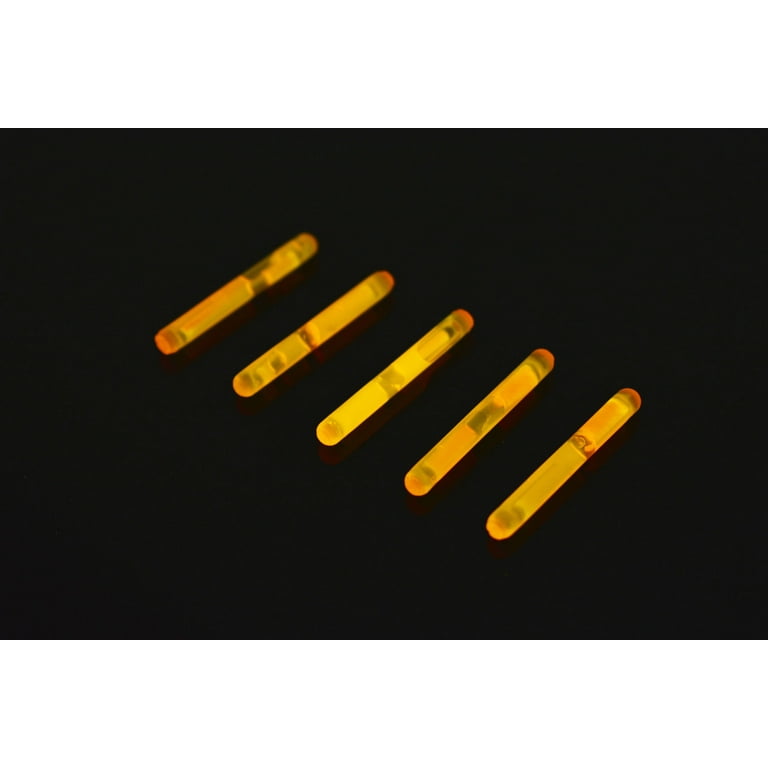 DirectGlow 50ct Orange 1.5 inch Mini Glow Sticks 