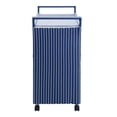 thumbnail image 4 of Furniture of America Azur Outdoor Aluminum Wicker Bar Cart in Navy, 4 of 12
