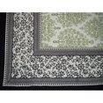 thumbnail image 1 of Nappe Carrée en Coton à Fleurs Françaises 72 Pouces" X 72 Pouces" Olive & Noir, 1 of 1