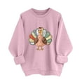 thumbnail image 6 of Inverlee Thanksgiving Sweatshirts Women Cute Turkey Pumpkin Print Sweatshirt Fall Long Sleeve Cotton Shirts Crewneck Dressy Casual Pullover Outfit, 6 of 7