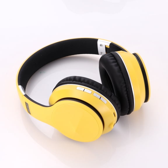 GJX Headphones,Bluetooth 5.0 Bluetooth Headphones,Powerful Bass for Music Lovers,Perfect for Sports and Daily Use,yellow