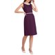 thumbnail image 4 of INSPIRE CHIC Vestido de Mujer con Rhinestones, Cuello Barco, Sin Mangas, Vestido Lápiz Ajustado 2XL Púrpura, 4 of 5