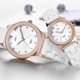 thumbnail image 5 of Longbo 8631 White Ceramic Diamond Couple Watch Waterproof Casual Style Unisex Q, 5 of 5