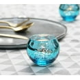 thumbnail image 4 of YSTDHL 12 Pack Round Blue Votive Candle Holders, 2-Inch Glass Tealight Candle Holder for Table Centerpiece, Wedding Decoration, Party, and Home Decor, 4 of 6