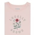 thumbnail image 2 of Garanimals Baby Girl Short Sleeve Graphic Bodysuit, Sizes 0/3M-24M, 2 of 4