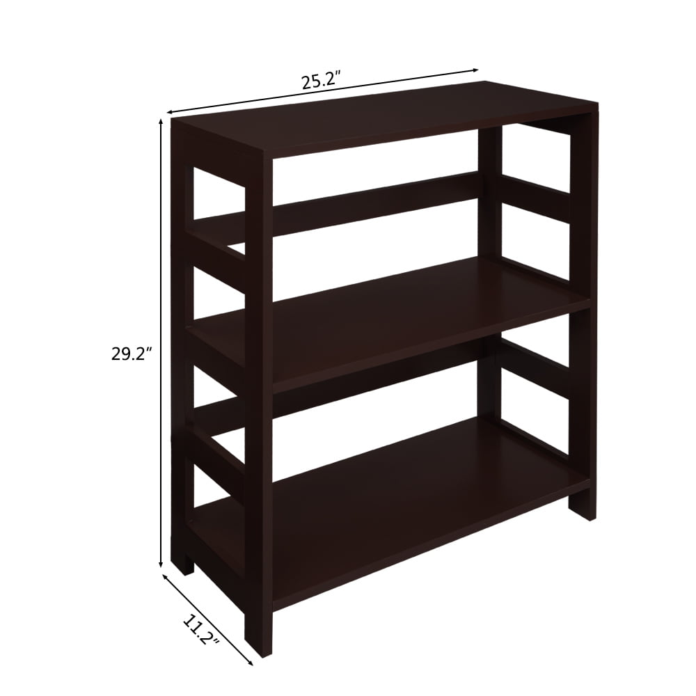 Urhomepro Bookshelf And Bookcase 3, Wood Shelving Units For Storage