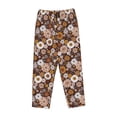 thumbnail image 4 of Naloa Sunflowers Print Women’s Ultra-Soft Comfy Pajama Lounge Pants with Pockets & Drawstring, 4 of 8