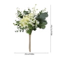 thumbnail image 3 of Ramo de flores artificiales, arreglo floral rústico | Pieza decorativa para bodas, centro de mesa para el hogar | Exhibición interior para estante o repisa de la sala de estar, 3 of 6