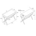 thumbnail image 2 of Linon Bureau en Bois Peggy avec Plateau Relevable Blanc, 2 of 13