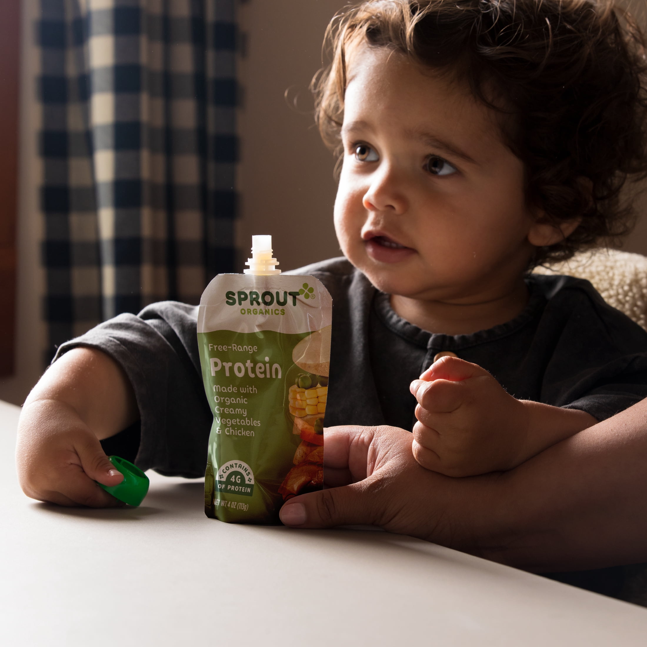 Sprout Organics Stage 3 Baby Food, Organic Creamy Vegetables & Chicken, 4 oz Pouches (6 Pack)