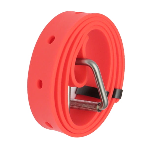 Cinturón de silicona para buceo, cinturón de peso para buceo, cinturón de rojo Sunnimix Cinturón de lastre de buceo