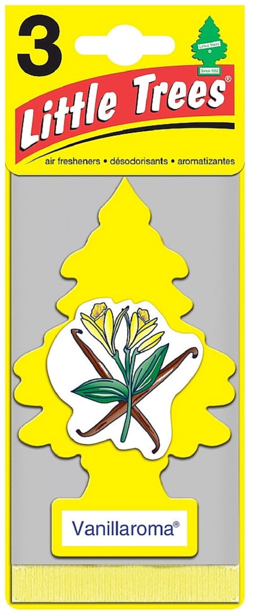 Little Trees Car Air Freshener, Vanillaroma 3 ea (Pack of 3)