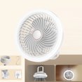 thumbnail image 4 of Portable Camping Fan with LED Lantern, Rechargeable Battery Operated Fan, 3 Speeds, Hanging Hook for Tent, RV, Travel, Worksite, and Home Use, 4 of 8