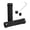 Black, variant on Yammee 2Pcs Bicycles Grip Rubber Cover Bicycles Handlebars Grip Handle Cover for Bike