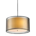 thumbnail image 3 of Warehouse of Tiffany Jonah 3-light Double Drum Shade Pendant, 3 of 4