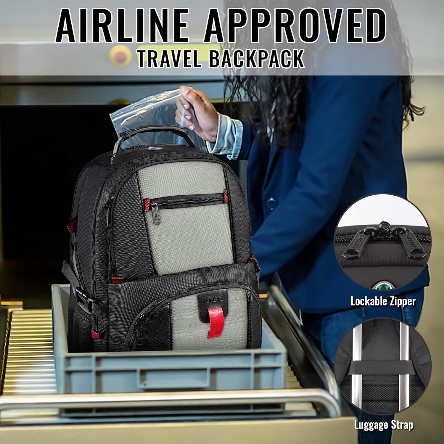 YOREPEK, Travel Backpack, 17