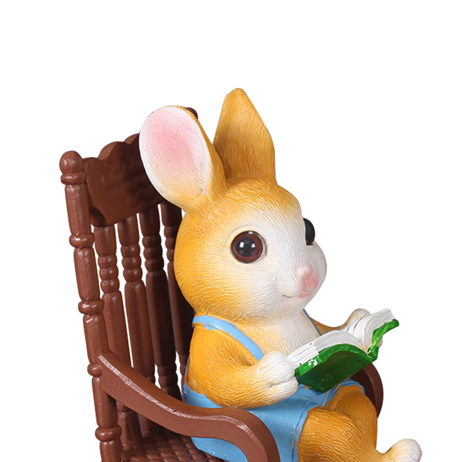 WLPZXP Garden Statue Animal Sculpture Cute Cartoon Creative Resin Tabletop Ornament for Male