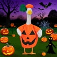 thumbnail image 5 of kladzum Porch Goose Outfits Halloween Decorations Halloween Gooses Outfit Clothes for High Cement for Plastic Clothing Porch Clothes Garden Costume, 5 of 9