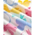 thumbnail image 6 of Princess Rose Girls Pajamas Set Cute Sleep Shirt Top Pajama Pants Shorts with Scrunchie 4 Piece, 6 of 7