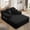 Black, variant on Oversized Plush Corduroy Chaise Lounge Sofa Bed, Convertible Sleeper Couch with Storage Pockets, 3 Pillows, Purple, No Assembly