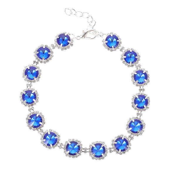 PBPBOX Adjustable Rhinestone Pet Collar Elegant Bling Dog Collar and Cat Collar for Small Pets 2pcs Party Dress Decor