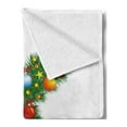 thumbnail image 2 of Letter K Soft Flannel Fleece Throw Blanket, Colorful Christmas Pine Tree Letter with Bauble Candy and Angel, Cozy Plush for Indoor and Outdoor Use, 50" x 60", Multicolor, by Ambesonne, 2 of 5
