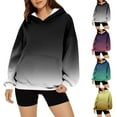 thumbnail image 5 of Chiccall Womens Oversized Gradient Hoodies Fall Casual Long Sleeve Loose Fit Hooded Sweatshirts with Pocket, 5 of 5