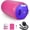 Pink+Purple, variant on Air Barrel - Air Roller Gymnastics Barrel for Handspring Trainer, Air Tumble Mat with Pump for Gym /Yoga Exercise/Cheerleading/ and Outdoor Use