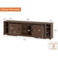 thumbnail image 2 of WAMPAT Modern Farmhouse 3 in 1 TV Stand for up to 95" TVs,Wood Media TV Console Table with Storage Cabinets and Sliding Barn Doors,Entertainment Center for Living Room Bedroom,Rustic Brown, 2 of 7