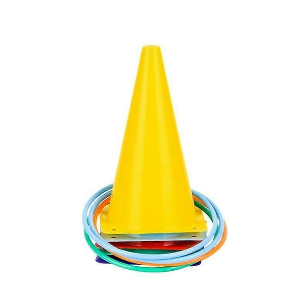 Throwing Toys Ring Ring Outdoor Sports Sensory Training Plastic Roadblock Ring Ring Road Sports Toy Game Set