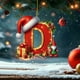 thumbnail image 1 of Adornos Navideños Colgantes con 26 Letras para Árbol de Navidad, Adornos Navideños Personalizados para Hacer Tú Mismo, Decoración Navideña, Decoración Colgante para Árbol de Navidad., 1 of 5