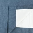 thumbnail image 3 of Achim Grant Back Tab Button Pleated Blackout Panel, 34" W x 63" L, Navy, 3 of 5